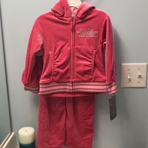 Nike velour track suit and hoodie